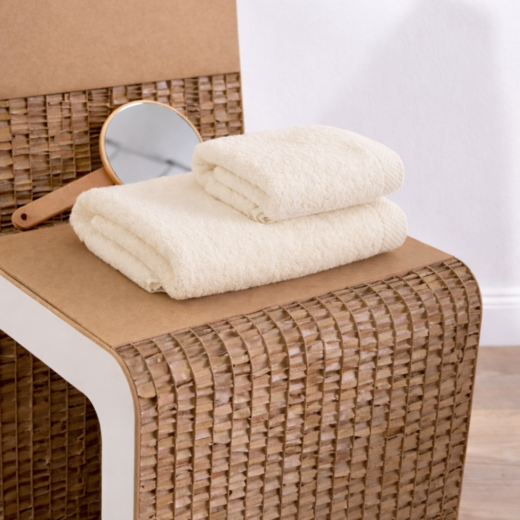 Asciugamano bagno cotone (viso+ospite) (550 gr/m²)