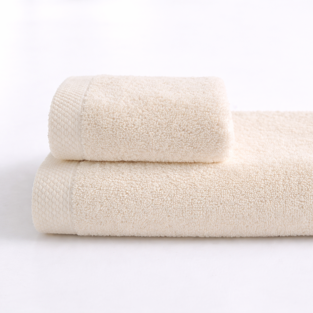 Asciugamano bagno cotone (viso+ospite) (550 gr/m²)