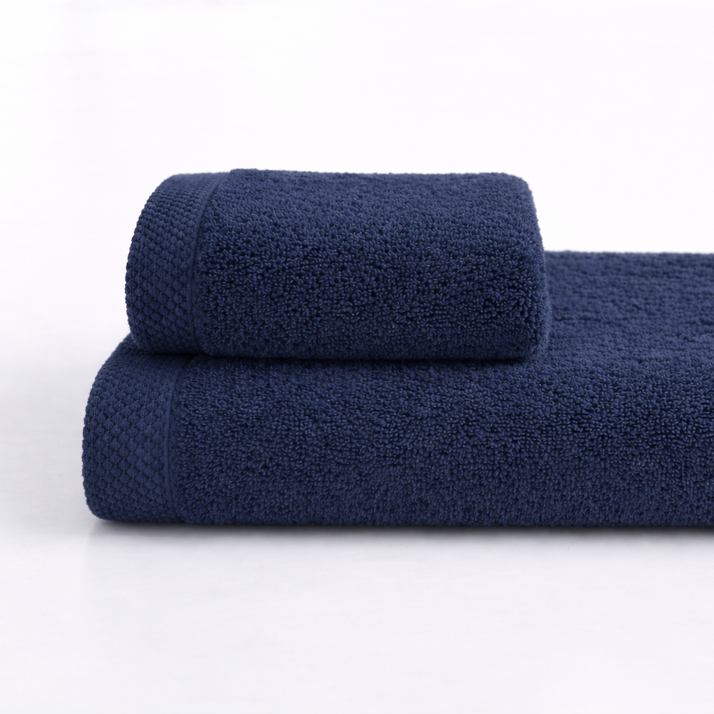 Asciugamano bagno cotone (viso+ospite) (550 gr/m²)