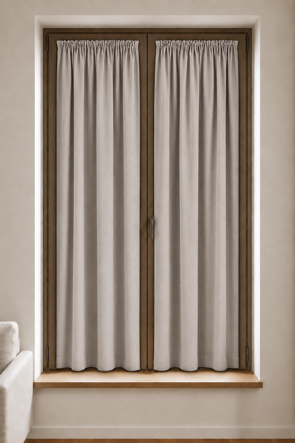 Daphne Shirred Glass Curtain