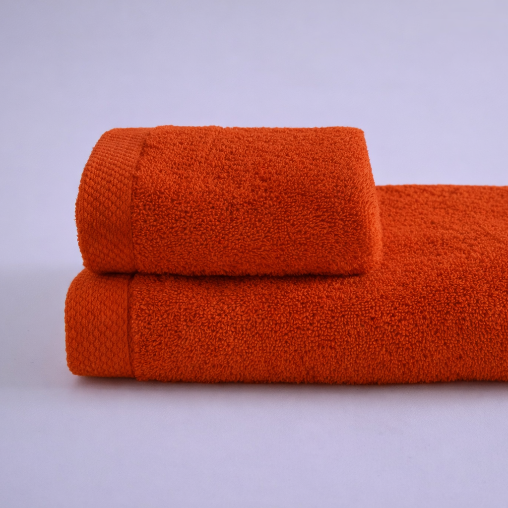 Asciugamano bagno cotone (viso+ospite) (550 gr/m²)