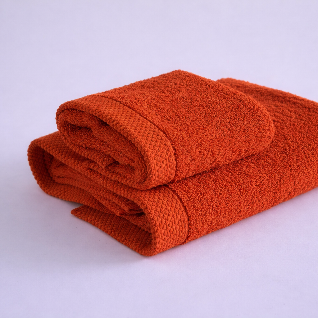 Asciugamano bagno cotone (viso+ospite) (550 gr/m²)