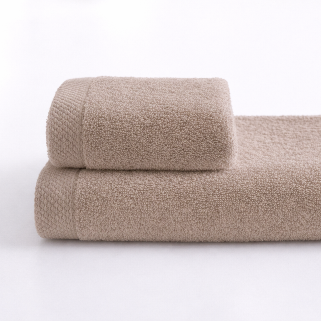 Asciugamano bagno cotone (viso+ospite) (550 gr/m²)