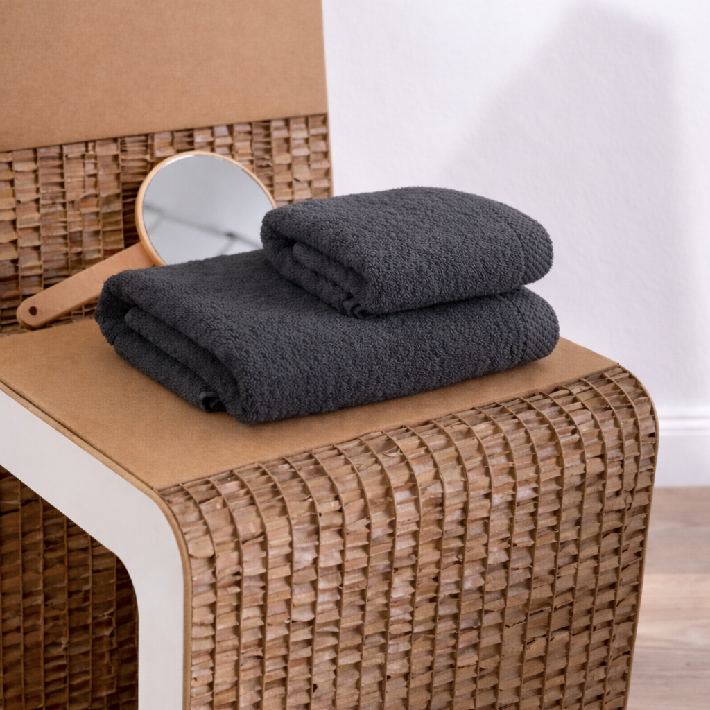 Asciugamano bagno cotone (viso+ospite) (550 gr/m²)