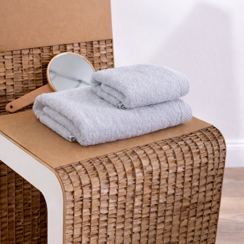 Asciugamano bagno cotone (viso+ospite) (550 gr/m²)