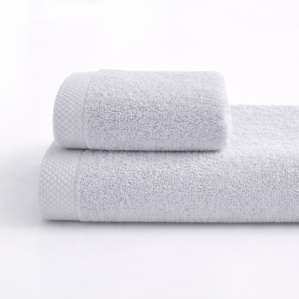 Asciugamano bagno cotone (viso+ospite) (550 gr/m²)