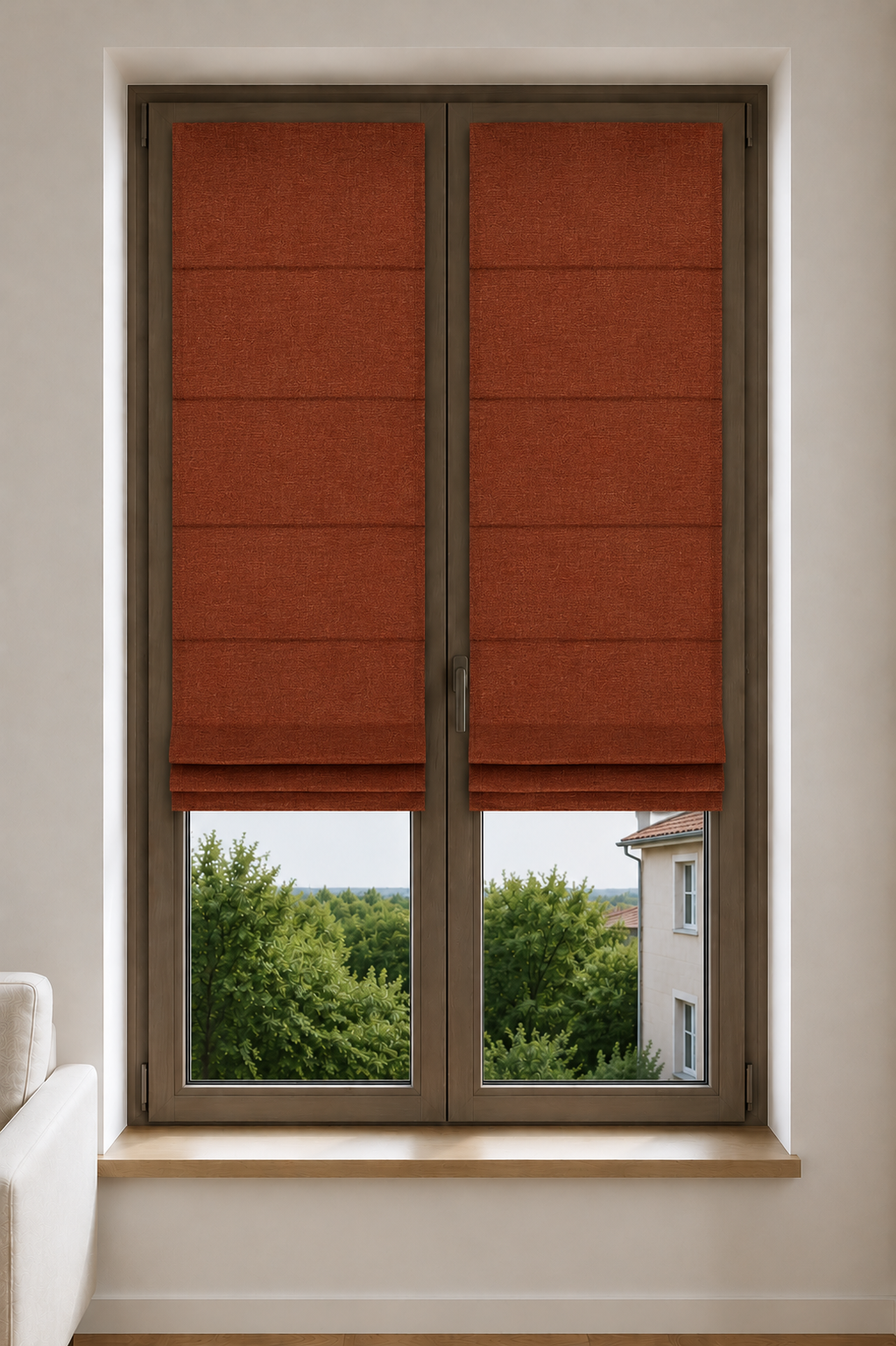 Cloe glass-paneled door with muntins