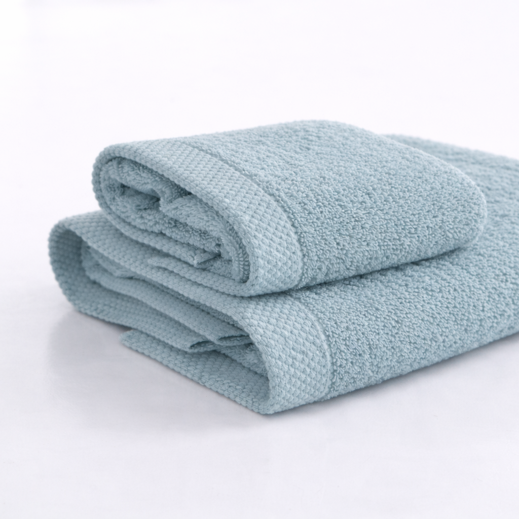 Asciugamano bagno cotone (viso+ospite) (550 gr/m²)