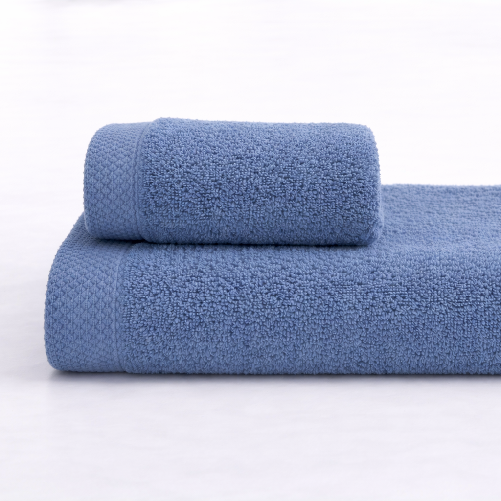 Asciugamano bagno cotone (viso+ospite) (550 gr/m²)