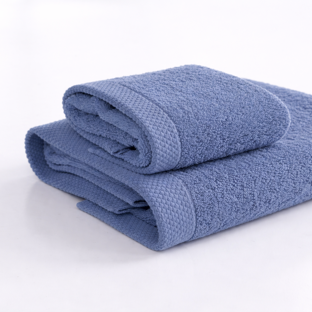 Asciugamano bagno cotone (viso+ospite) (550 gr/m²)