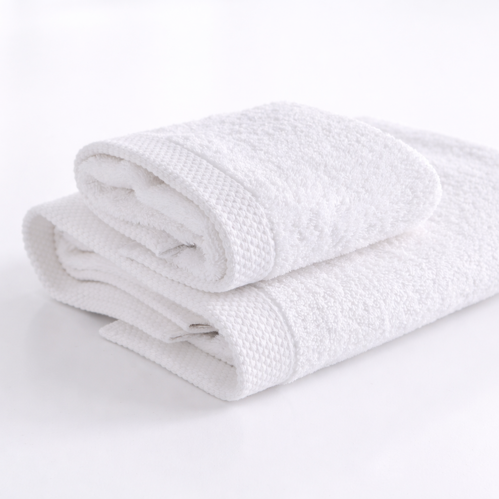 Asciugamano bagno cotone (viso+ospite) (550 gr/m²)