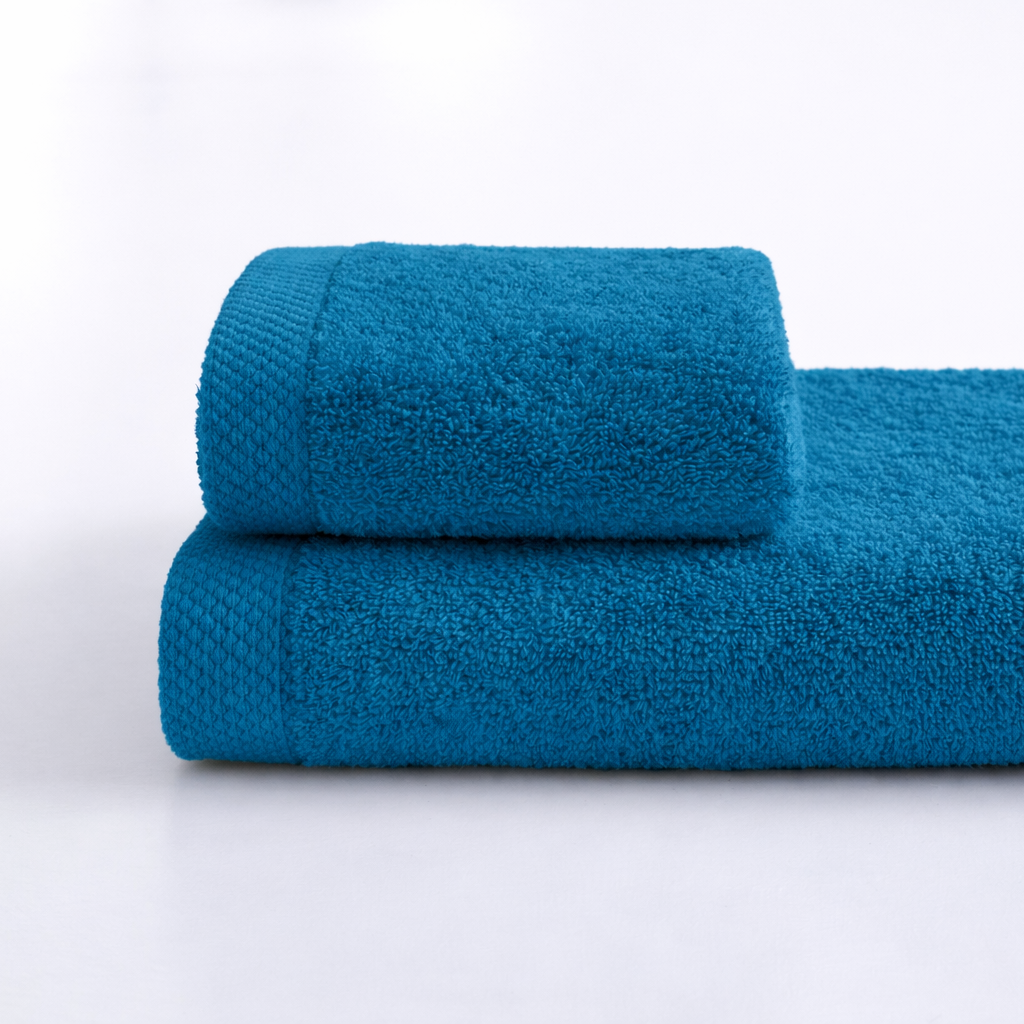 Asciugamano bagno cotone (viso+ospite) (550 gr/m²)