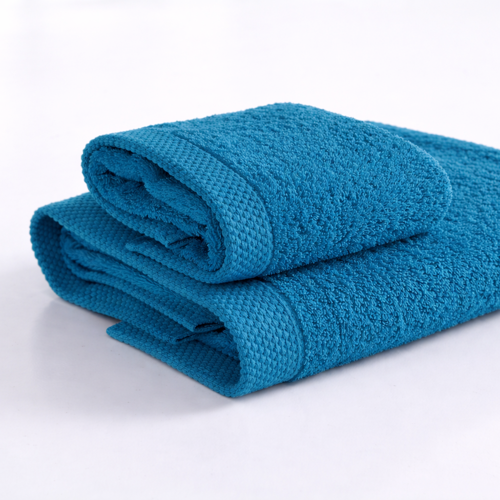 Asciugamano bagno cotone (viso+ospite) (550 gr/m²)