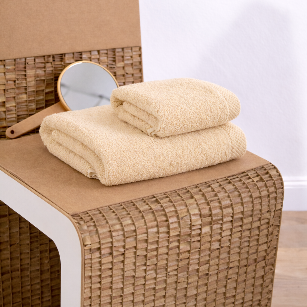Asciugamano bagno cotone (viso+ospite) (550 gr/m²)