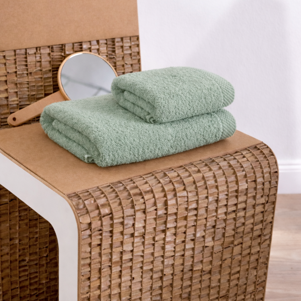 Asciugamano bagno cotone (viso+ospite) (550 gr/m²)