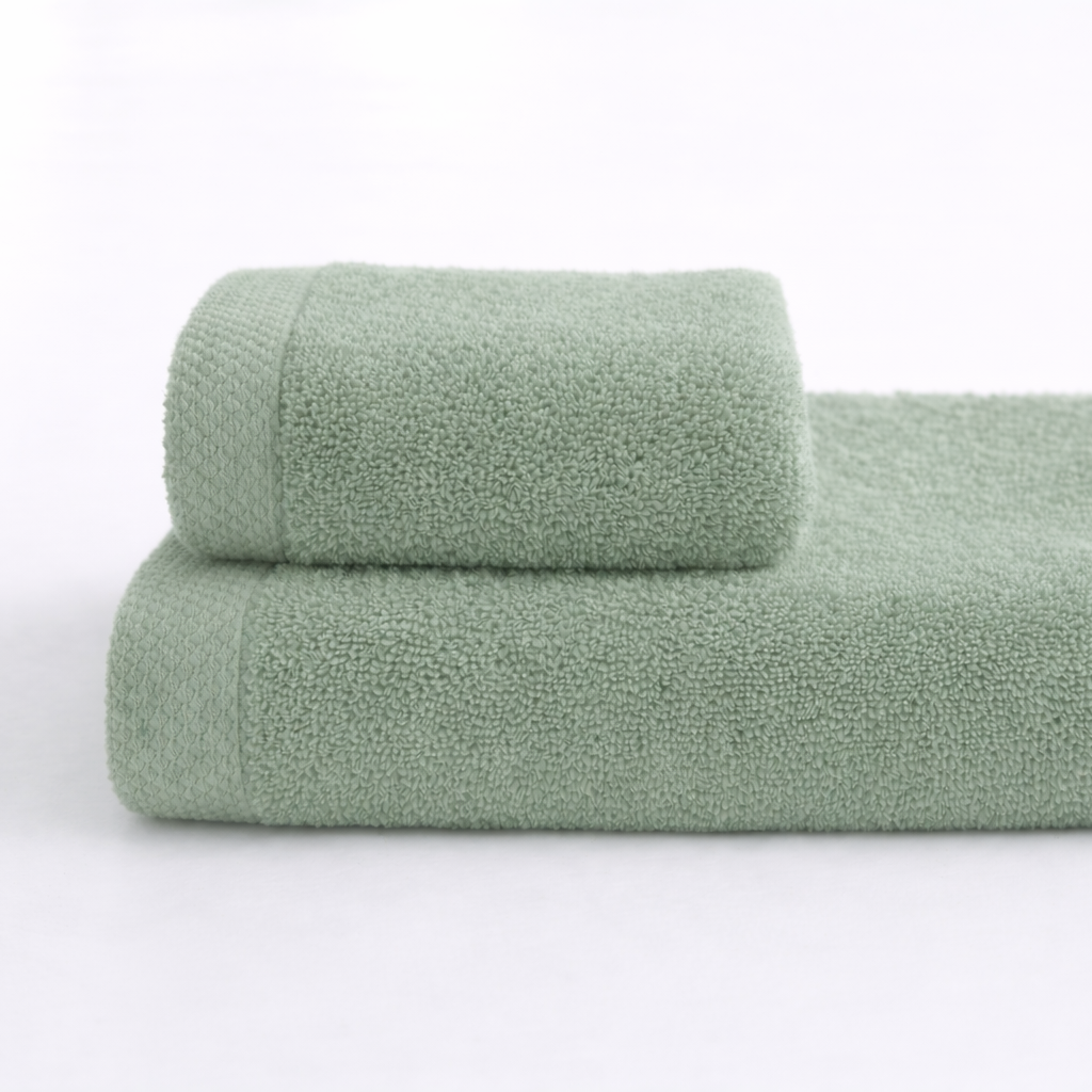 Asciugamano bagno cotone (viso+ospite) (550 gr/m²)