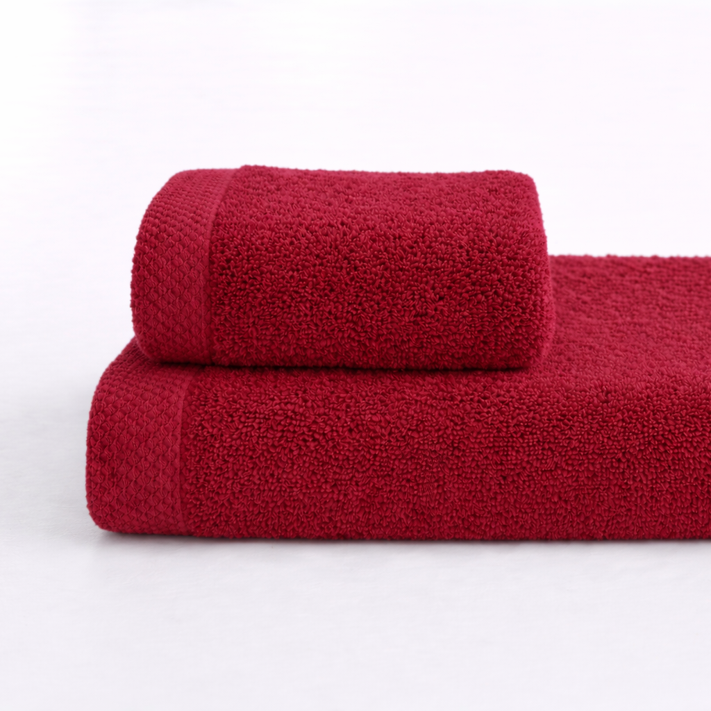 Asciugamano bagno cotone (viso+ospite) (550 gr/m²)